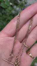 Load and play video in Gallery viewer, Small Antique 9ct T-Bar Chain
