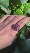 Load and play video in Gallery viewer, Vintage Amethyst Cocktail Ring
