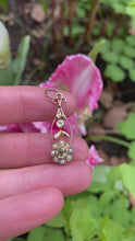 Load and play video in Gallery viewer, Edwardian Peridot Flower Pendant
