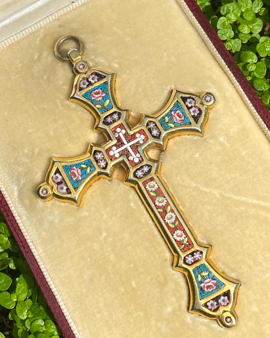 Victorian Micro Mosaic Cross