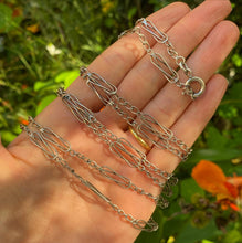 Load image into Gallery viewer, Antique French Silver Long Guard Chain
